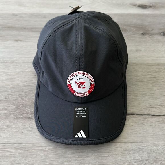 Adidas Atlanta Track Club Member 2025 Hat OS Grey NWT - Picture 2 of 9
